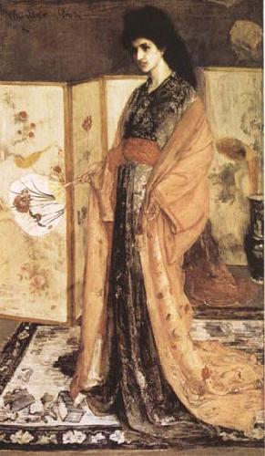 James Abbott McNeil Whistler Rose and Silver La Princesse du Pays de la Porcelaine (mk09) oil painting picture